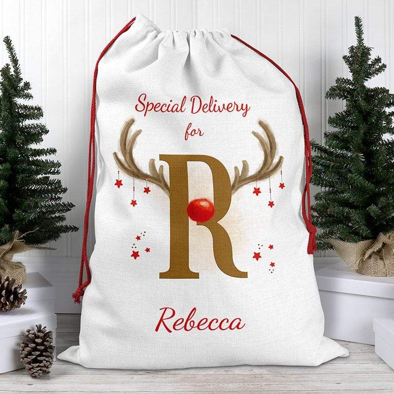 Alphabet Initial Santa Sack